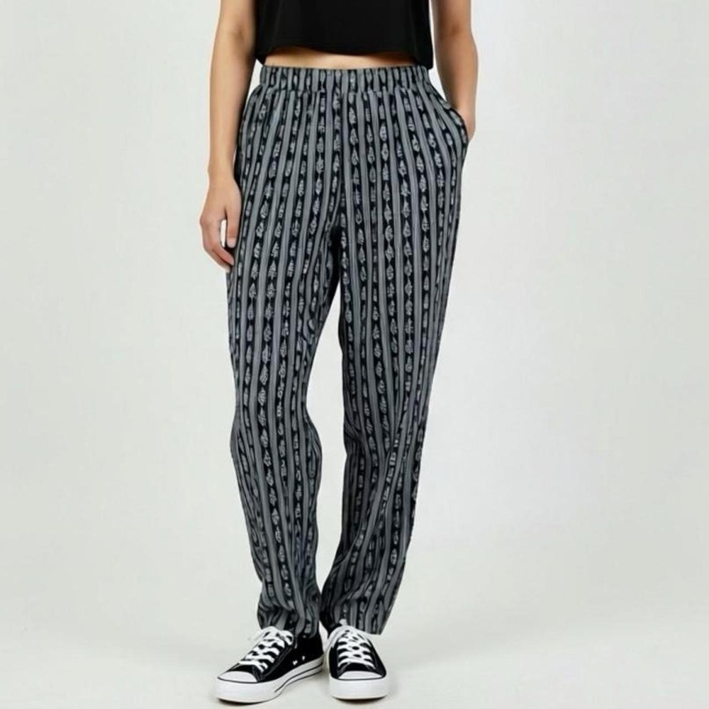 vintage 90s pants floral print trousers | pleated dress pants boho hippie grunge